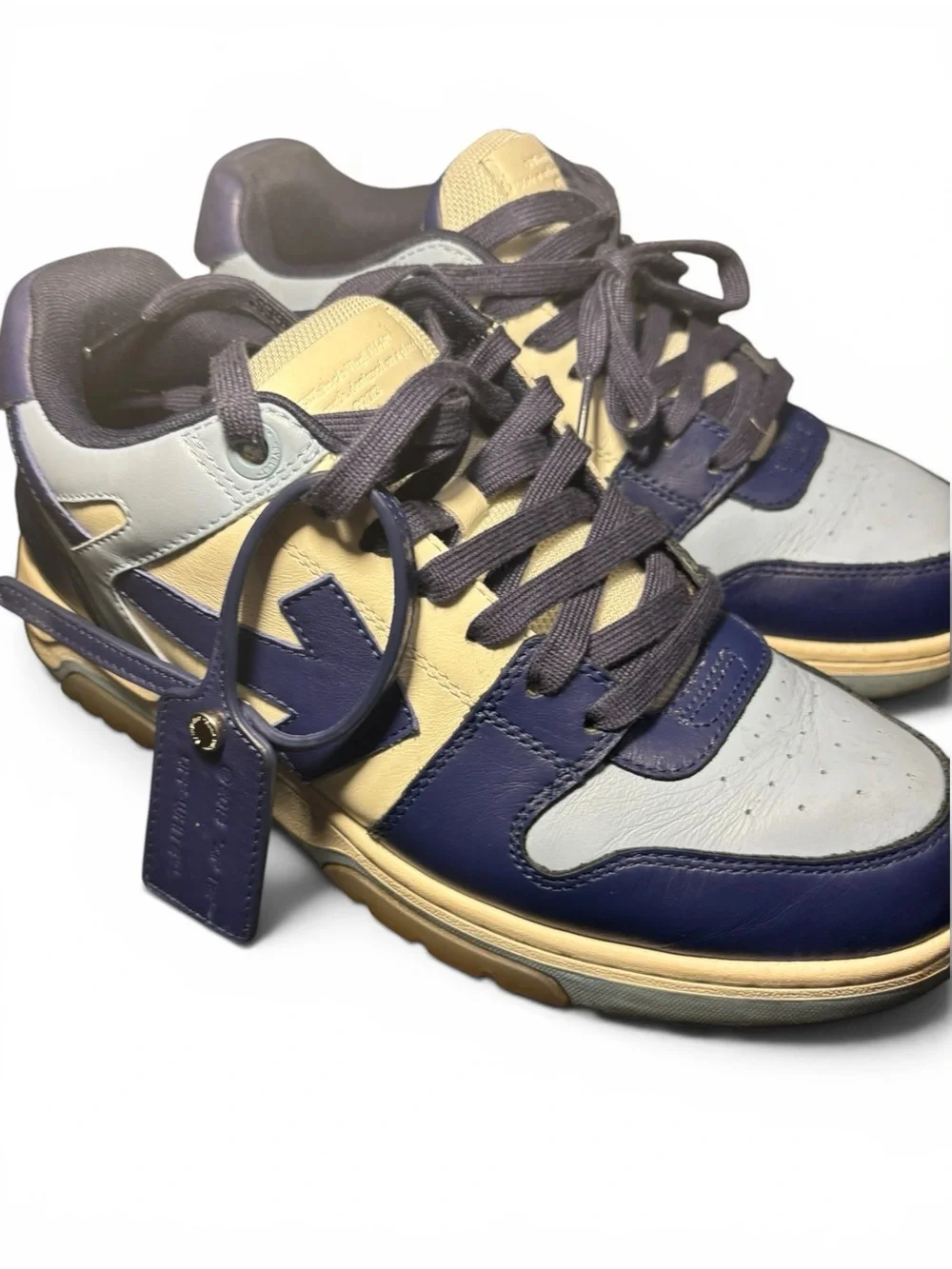 Off-White Out Of Office Blue Sneakers EU 42 US 9 OG All